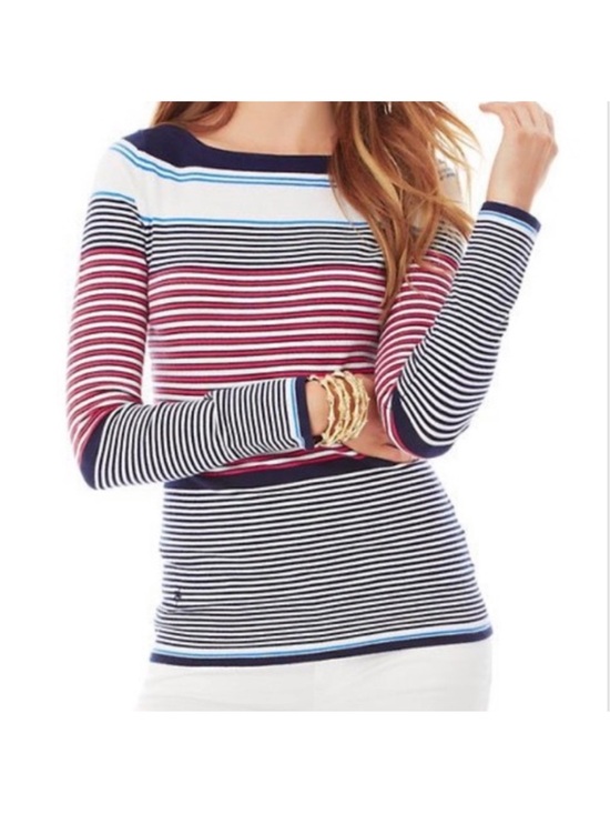Lilly Pulitzer Sweaters - Lilly Pulitzer Maria Striped Boatneck Sweater Sz XS